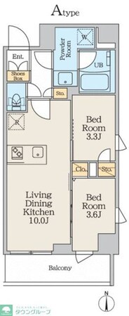 クレストコート本所吾妻橋Northの物件間取画像